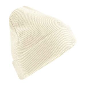Beechfield Unisex Adult Cuffed Natural Cotton Heavyweight Beanie / Off White